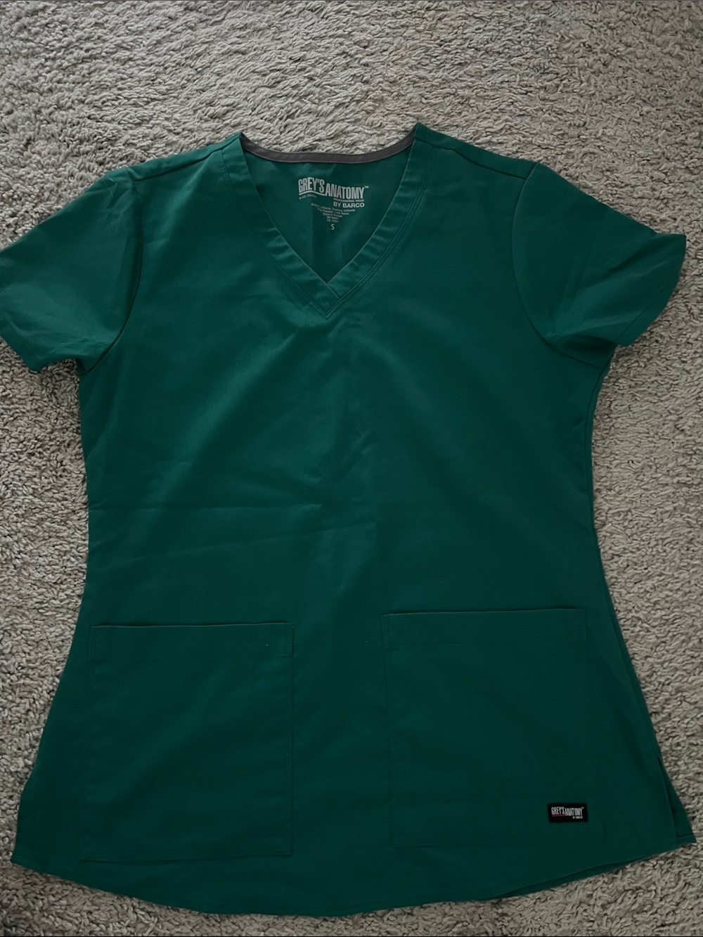 Grey's Anatomy Women's V-Neck Scrub Top - Teal Green